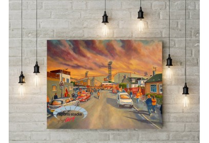 Motherwell FC Fir Park Stadium 'Going to the Match' Wall Art Canvas